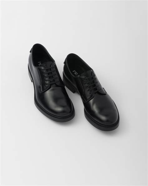 prada derby shoes womens|prada brushed leather derby shoes.